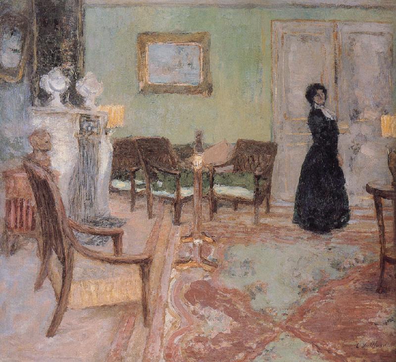 Edouard Vuillard The woman standing in the living room china oil painting image
